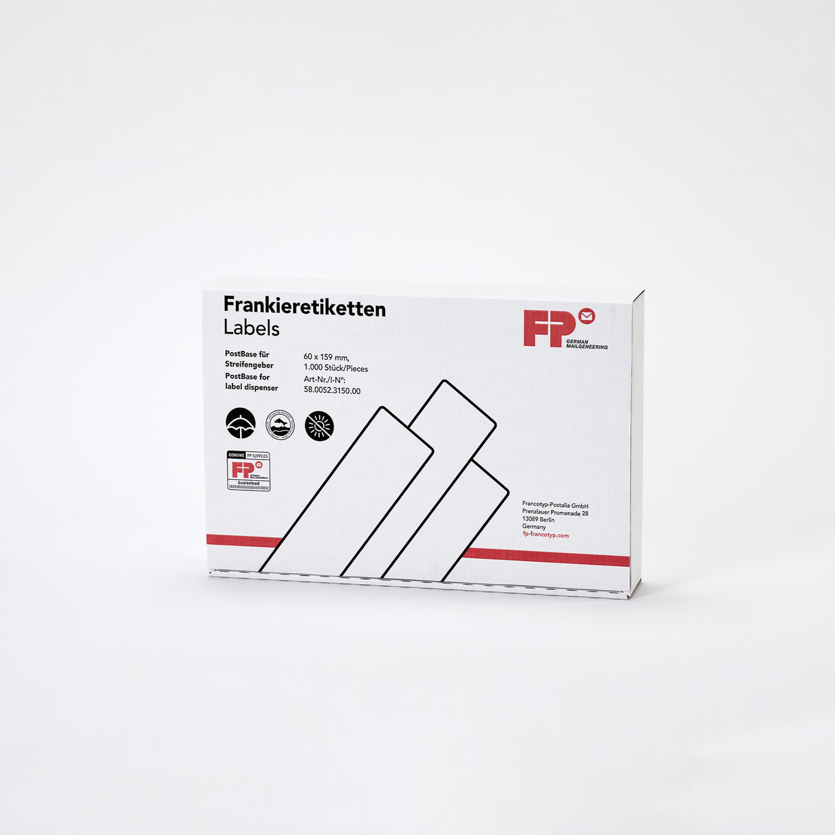 Frankierstreifen für PostBase - Streifengeber